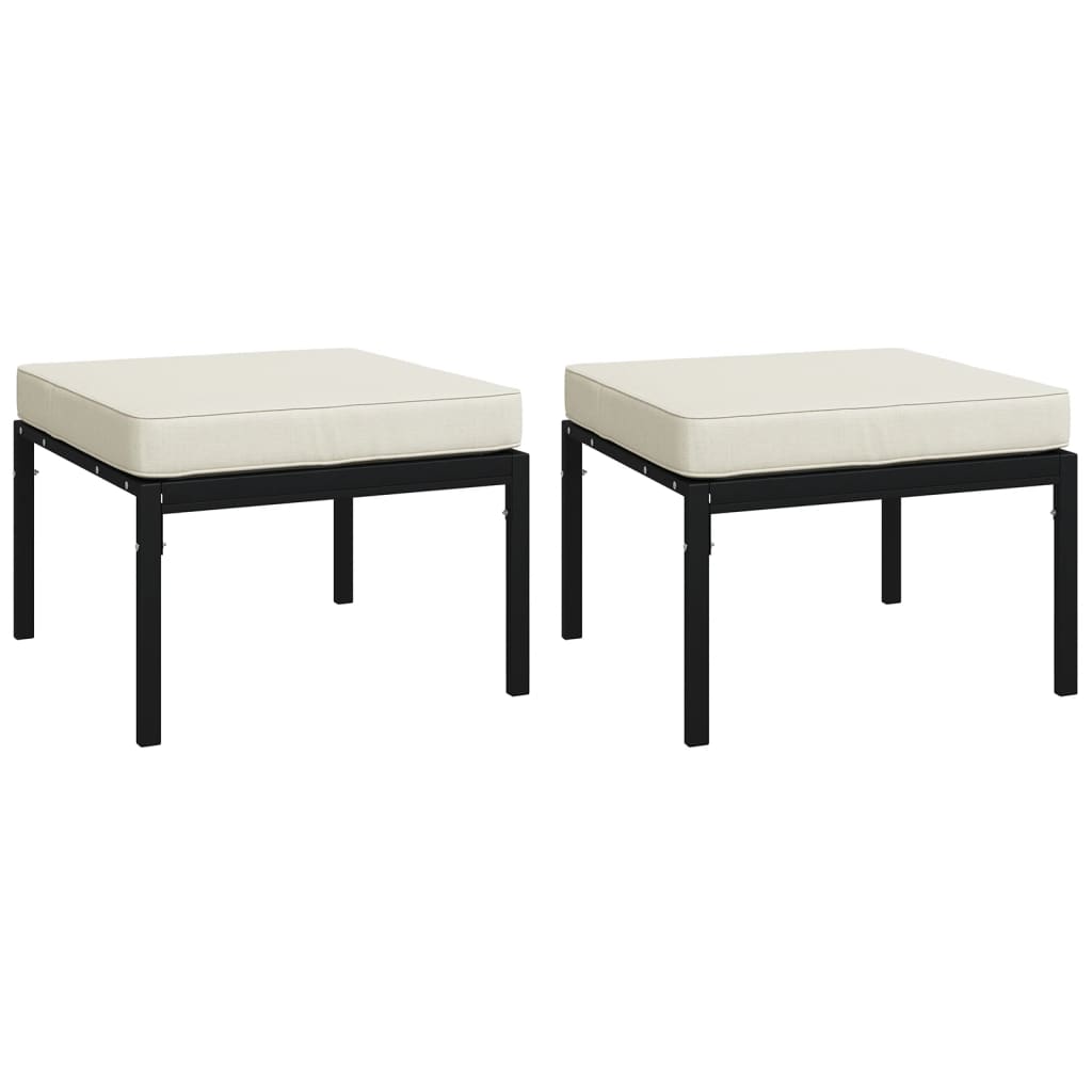 Set mobilier de grădină cu perne nisipii, 6 piese, oțel GartenMobel Dekor