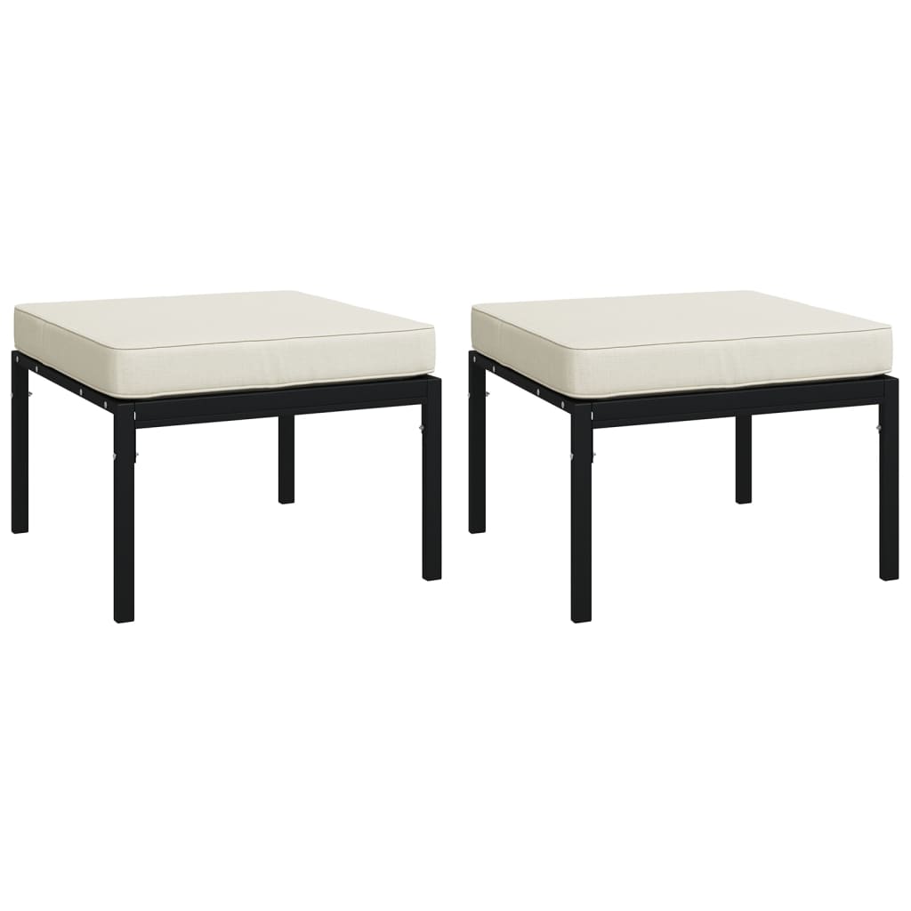 Set mobilier de grădină cu perne nisipii, 7 piese, oțel GartenMobel Dekor