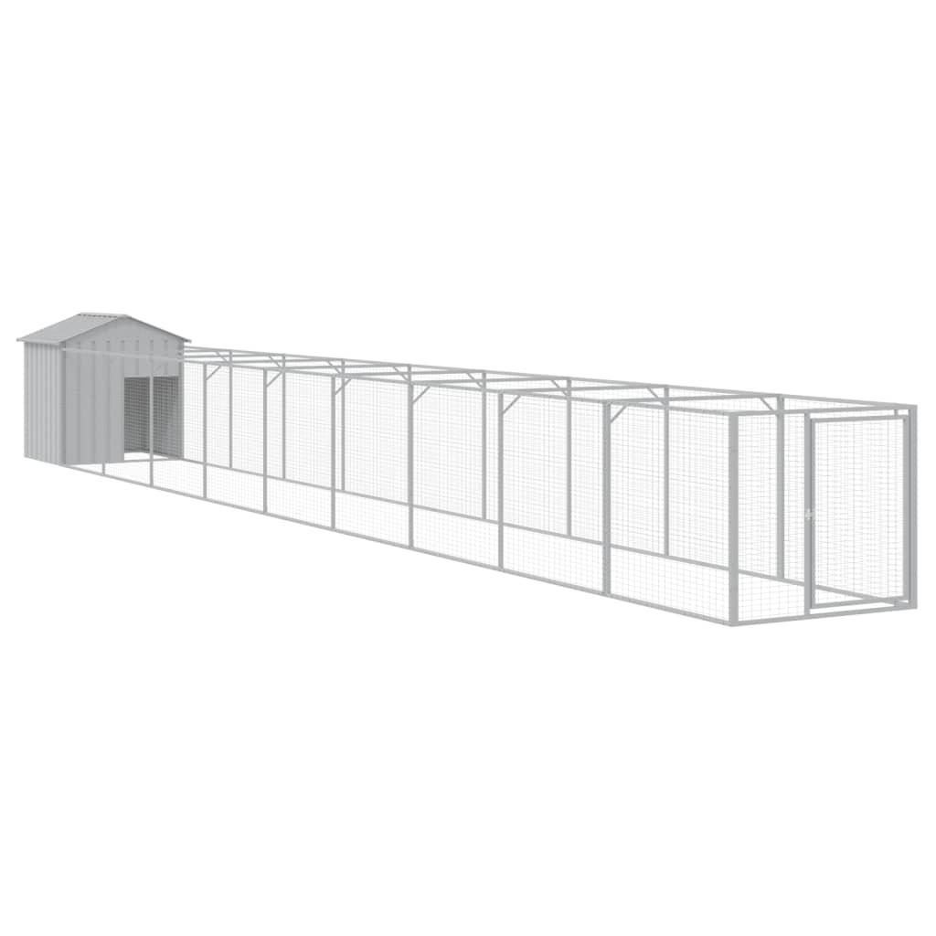 Casă câine & acoperiș gri deschis 117x1017x123 cm GartenMobel Dekor