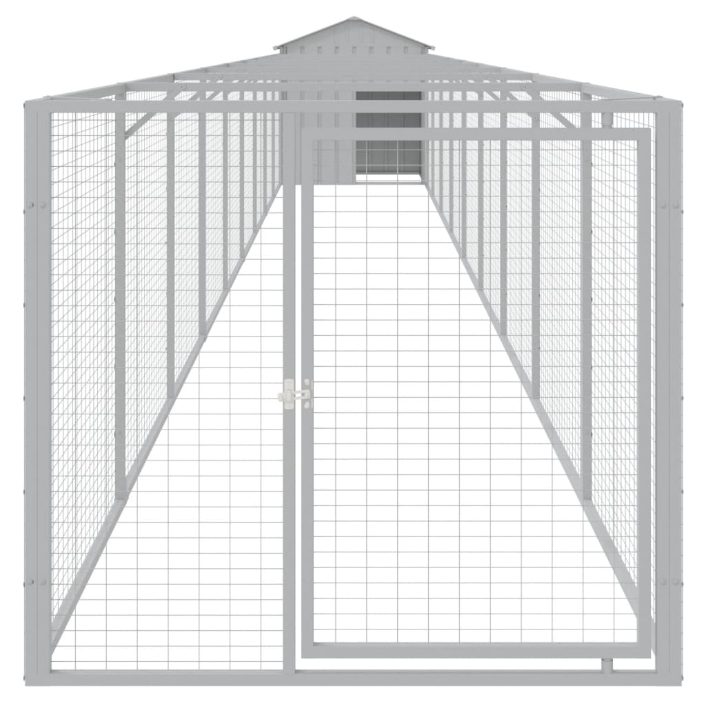 Casă câine & acoperiș gri deschis 117x1017x123 cm GartenMobel Dekor