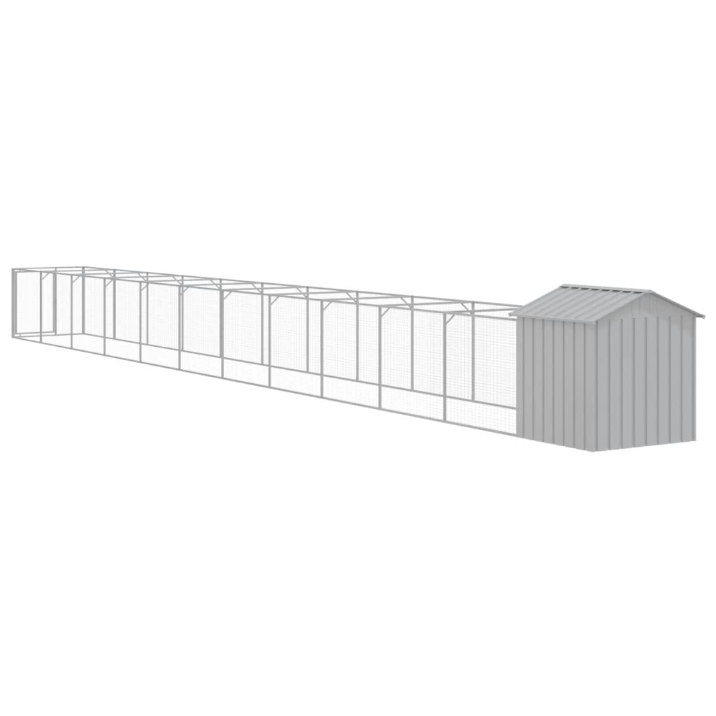 Casă câine & acoperiș gri deschis 117x1221x123 cm GartenMobel Dekor