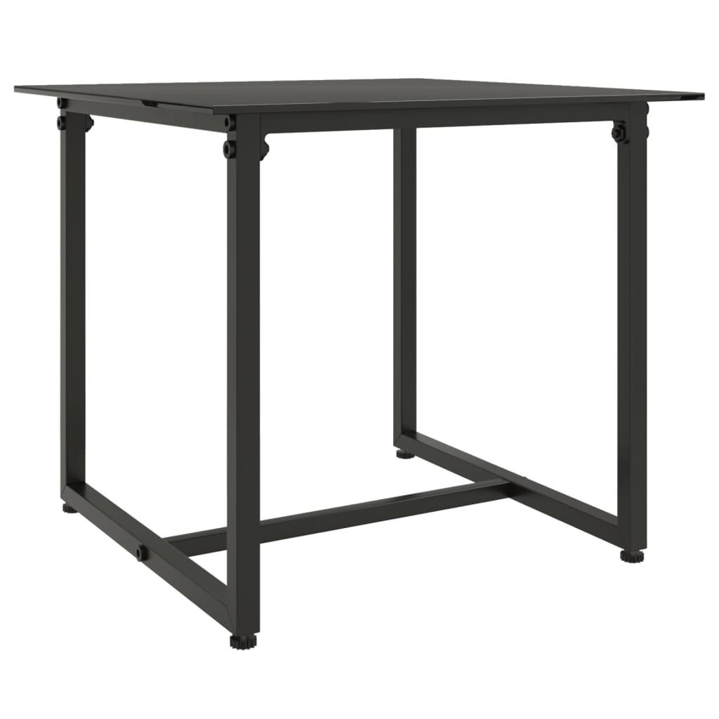 Set mobilier de grădină cu perne, 3 piese, negru, poliratan GartenMobel Dekor