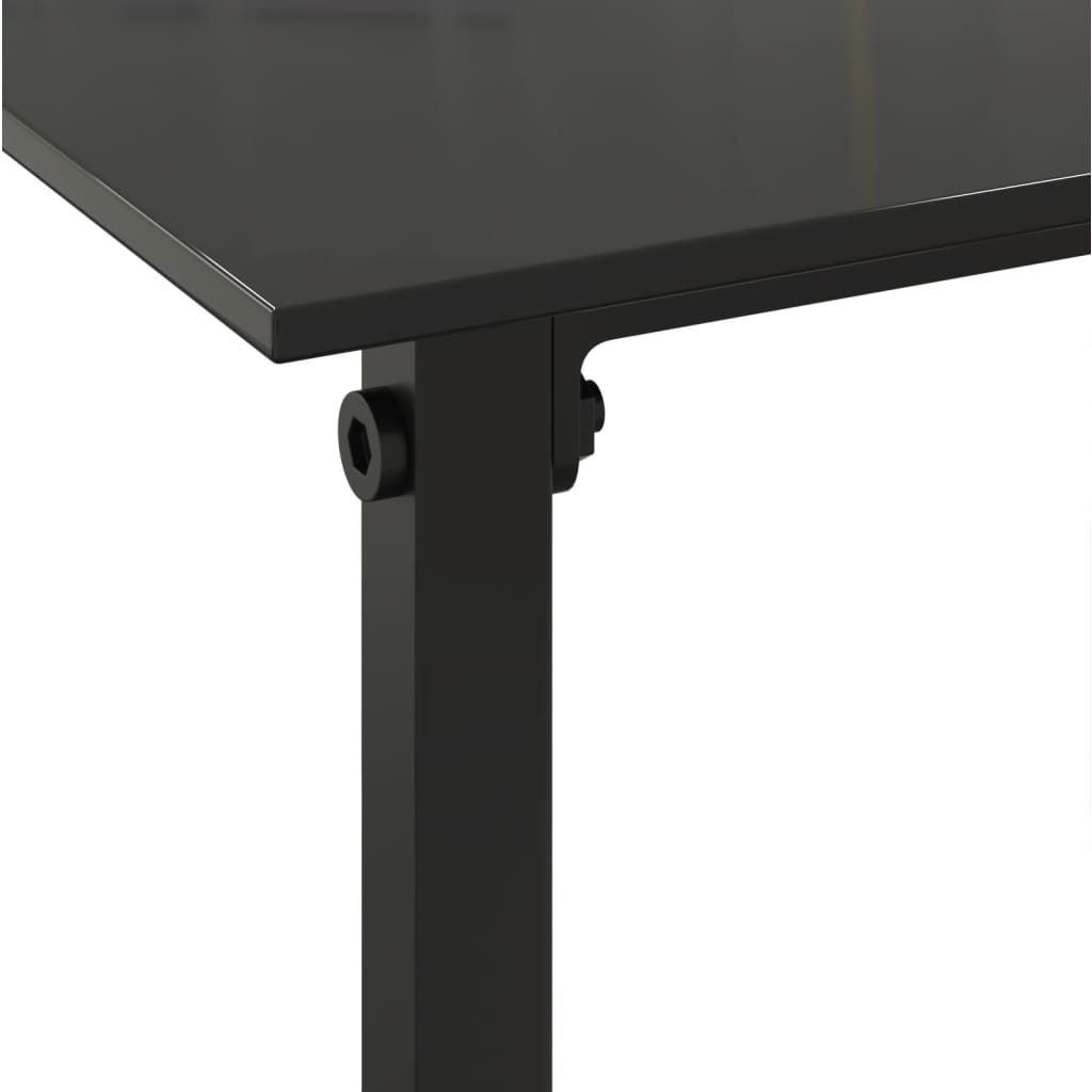 Set mobilier de grădină cu perne, 3 piese, negru, poliratan GartenMobel Dekor