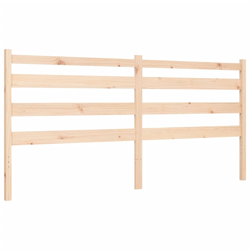 Cadru pat cu tăblie 200x200 cm, lemn masiv de pin GartenMobel Dekor
