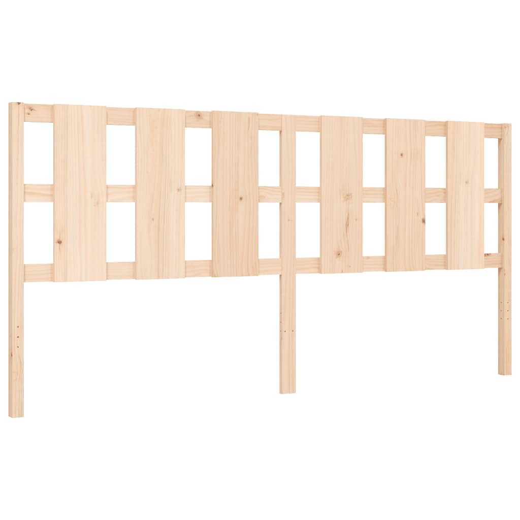 Cadru pat cu tăblie 200x200 cm, lemn masiv de pin GartenMobel Dekor