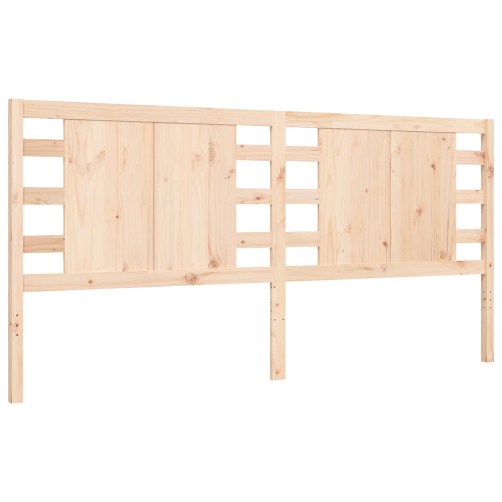Cadru pat cu tăblie 200x200 cm, lemn masiv de pin GartenMobel Dekor