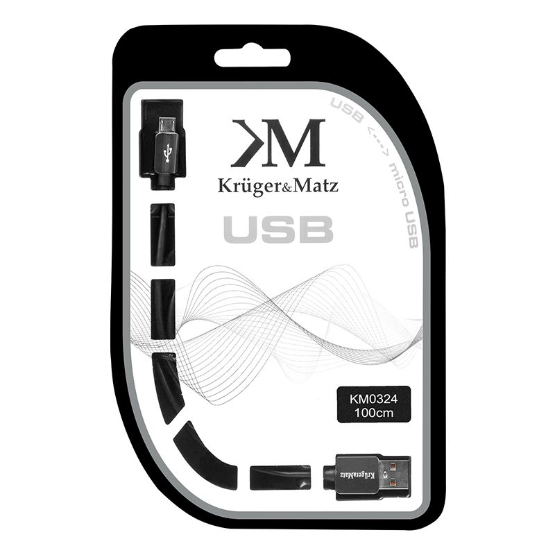 CABLU USB TATA-MICRO USB TATA 1.0M KRUGER&MAT EuroGoods Quality