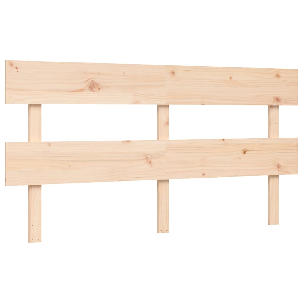 Cadru de pat cu tăblie, king size, lemn masiv GartenMobel Dekor