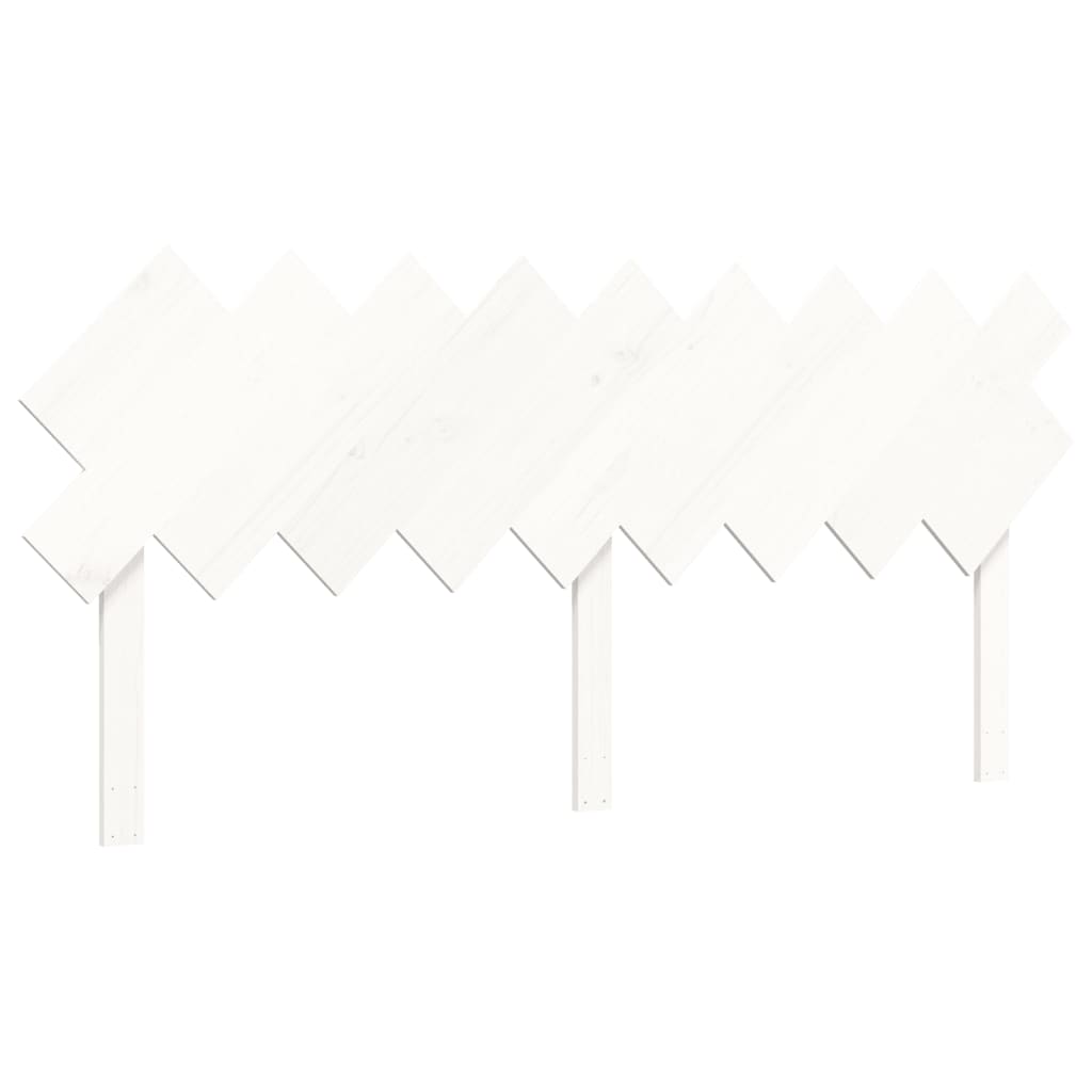 Cadru de pat cu tăblie Super King Size, alb, lemn masiv GartenMobel Dekor