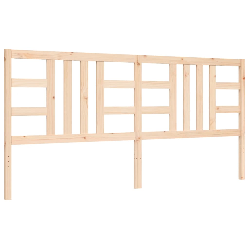Cadru pat cu tăblie 200x200 cm, lemn masiv de pin GartenMobel Dekor