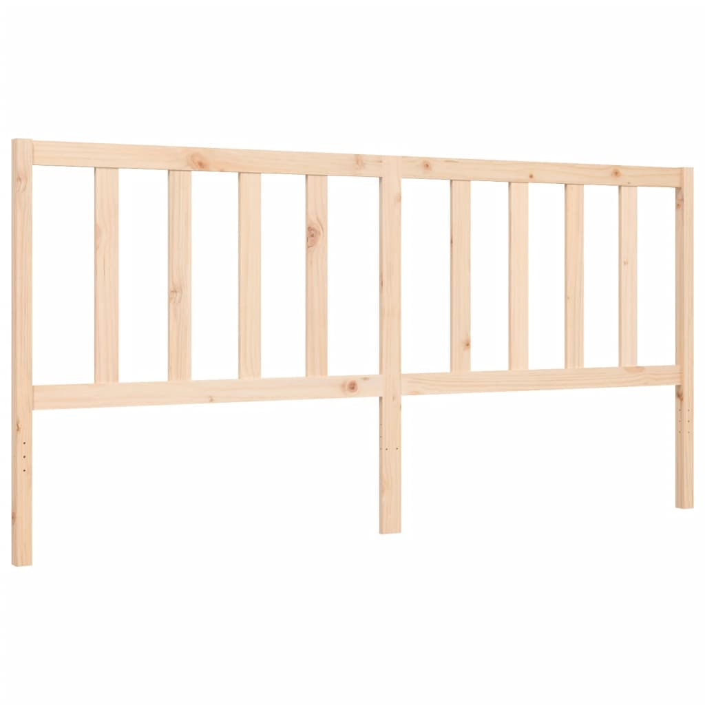 Cadru pat cu tăblie 200x200 cm, lemn masiv de pin GartenMobel Dekor