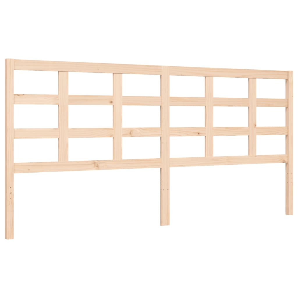 Cadru pat cu tăblie 200x200 cm, lemn masiv de pin GartenMobel Dekor