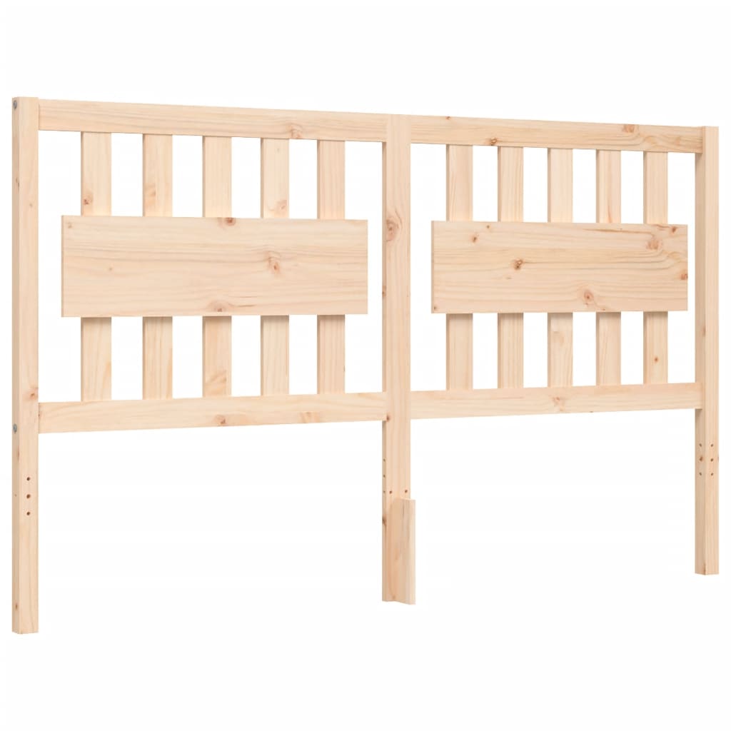 Cadru de pat cu tăblie, king size, lemn masiv GartenMobel Dekor