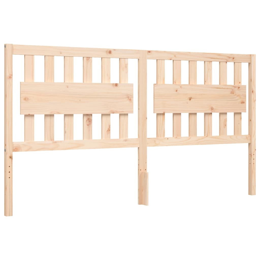 Cadru de pat cu tăblie Super King Size, lemn masiv GartenMobel Dekor