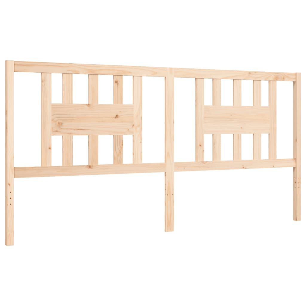 Cadru pat cu tăblie 200x200 cm, lemn masiv de pin GartenMobel Dekor