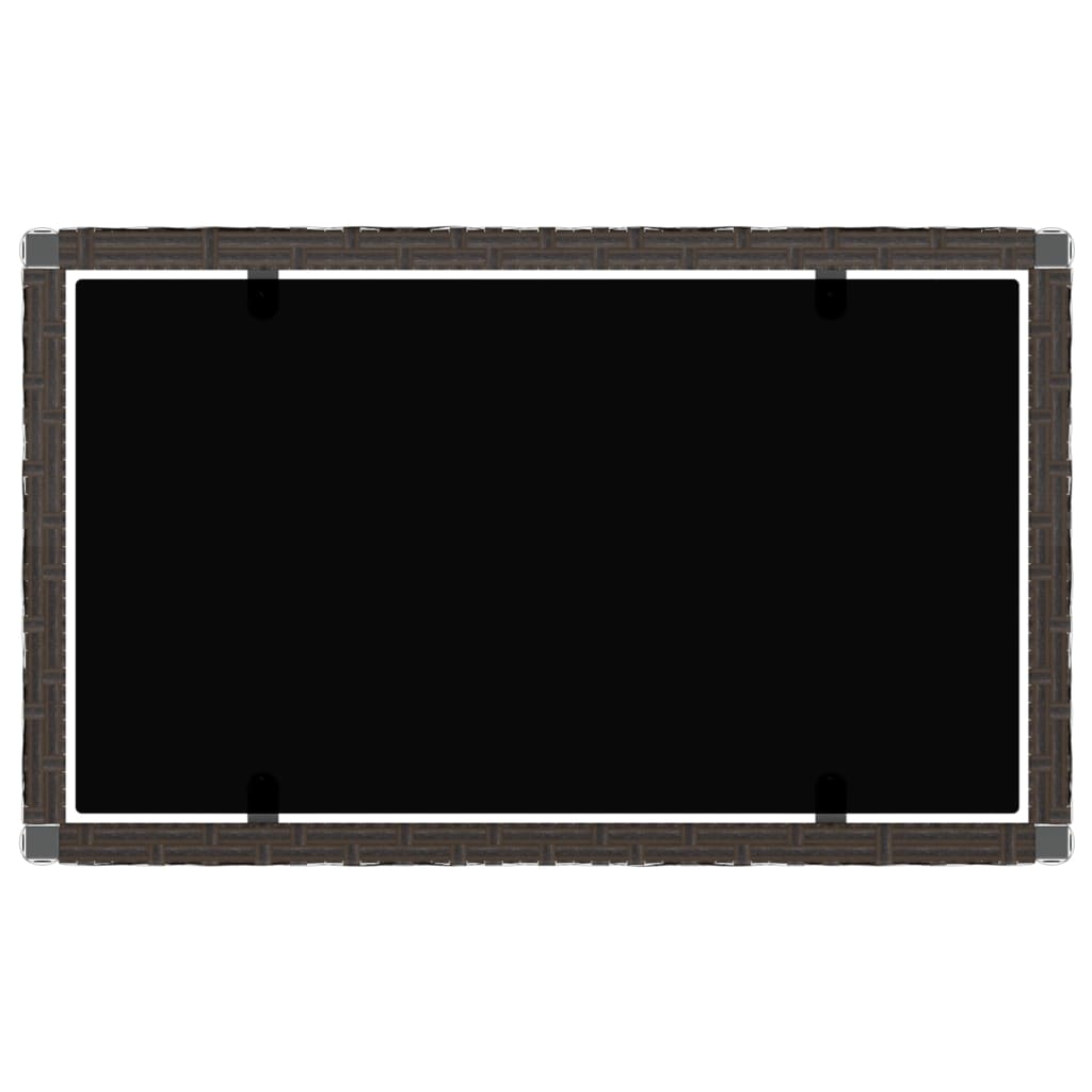 Set mobilier de grădină cu perne, 4 piese, maro, poliratan GartenMobel Dekor