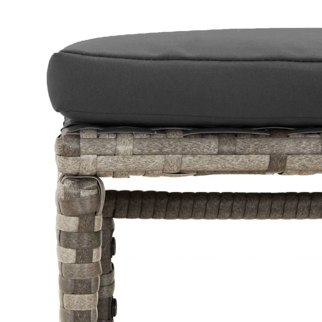Set mobilier de grădină cu perne, 6 piese, gri, poliratan GartenMobel Dekor