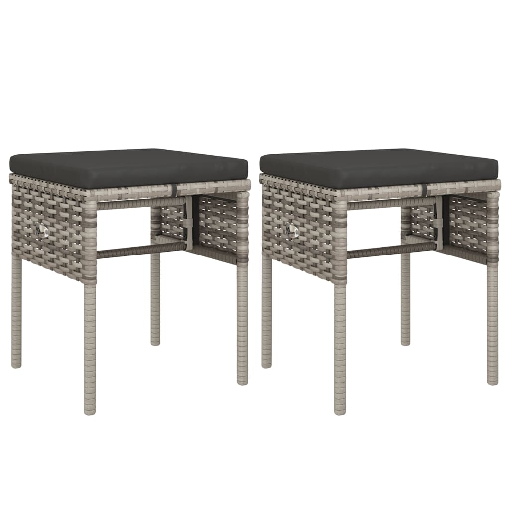 Set mobilier de grădină cu perne, 6 piese, gri, poliratan GartenMobel Dekor
