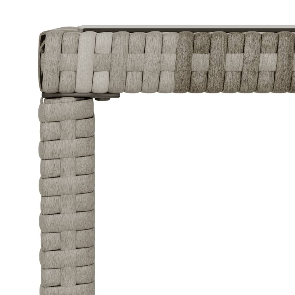 Set mobilier de grădină cu perne, 6 piese, gri, poliratan GartenMobel Dekor