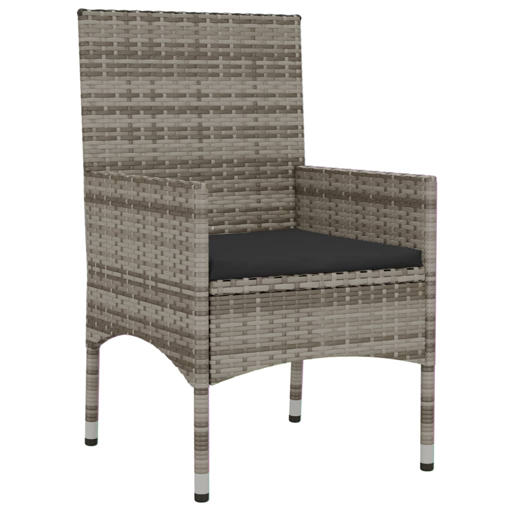 Set mobilier de grădină cu perne, 6 piese, gri, poliratan GartenMobel Dekor