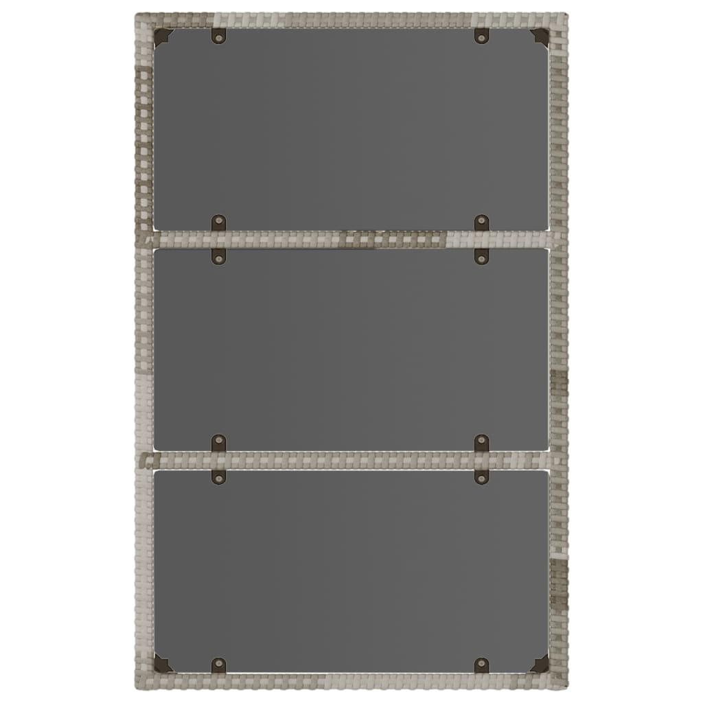 Set mobilier de grădină cu perne, 6 piese, gri, poliratan GartenMobel Dekor