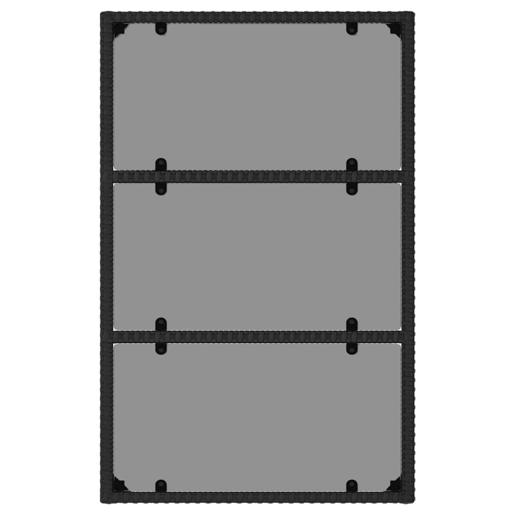 Set mobilier de grădină cu perne, 6 piese, negru, poliratan GartenMobel Dekor