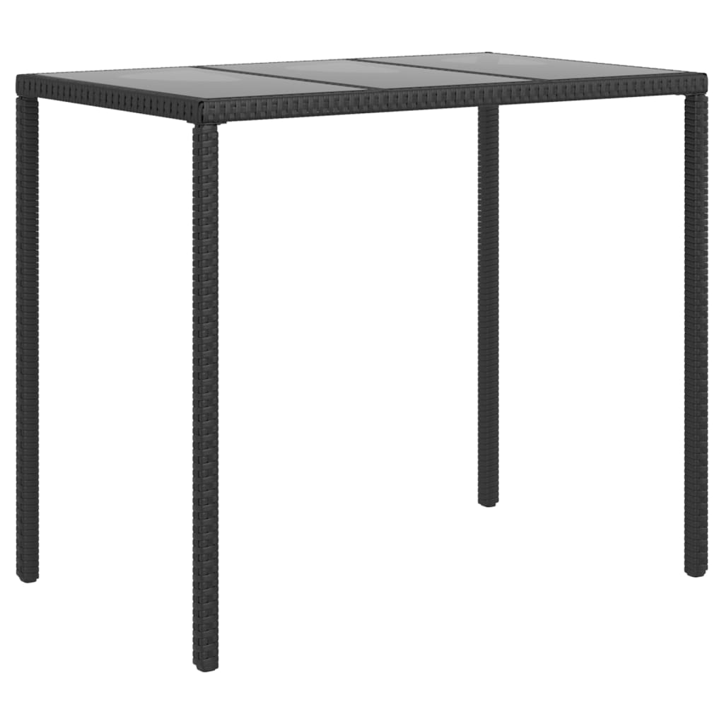 Set mobilier de grădină cu perne, 6 piese, negru, poliratan GartenMobel Dekor