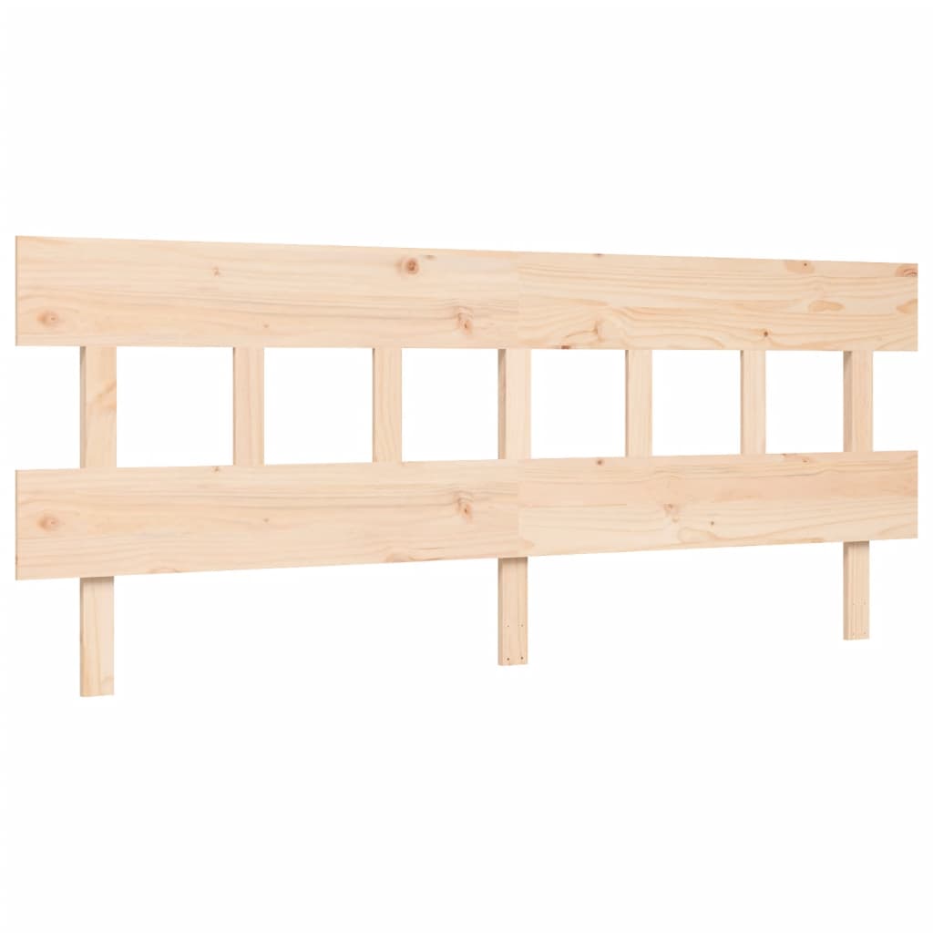 Cadru de pat cu tăblie Super King Size, lemn masiv GartenMobel Dekor