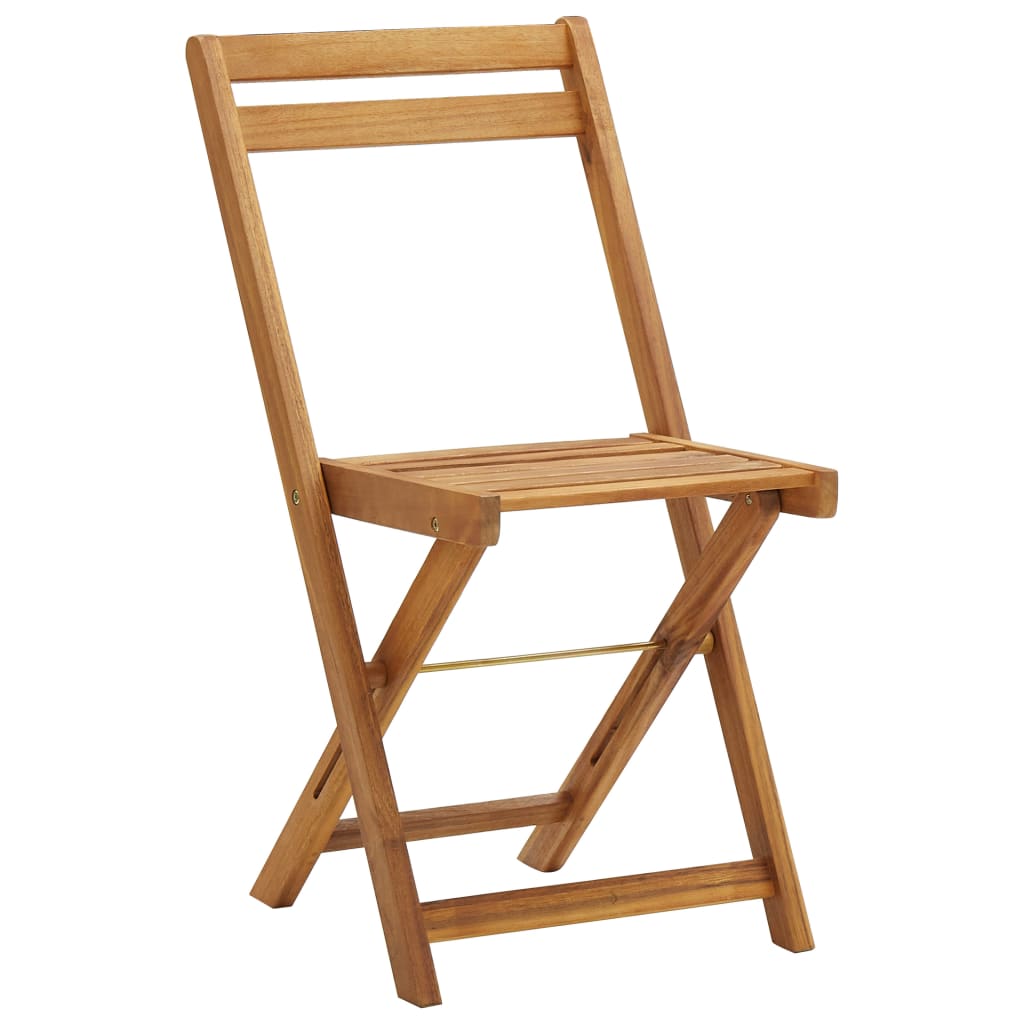 Set bistro pliabil cu perne, 3 piese, lemn masiv de acacia  GartenMobel Dekor