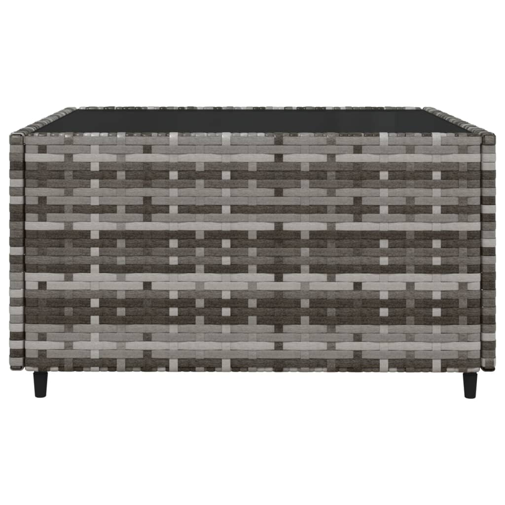 Set mobilier de grădină cu perne, 3 piese, gri, poliratan GartenMobel Dekor