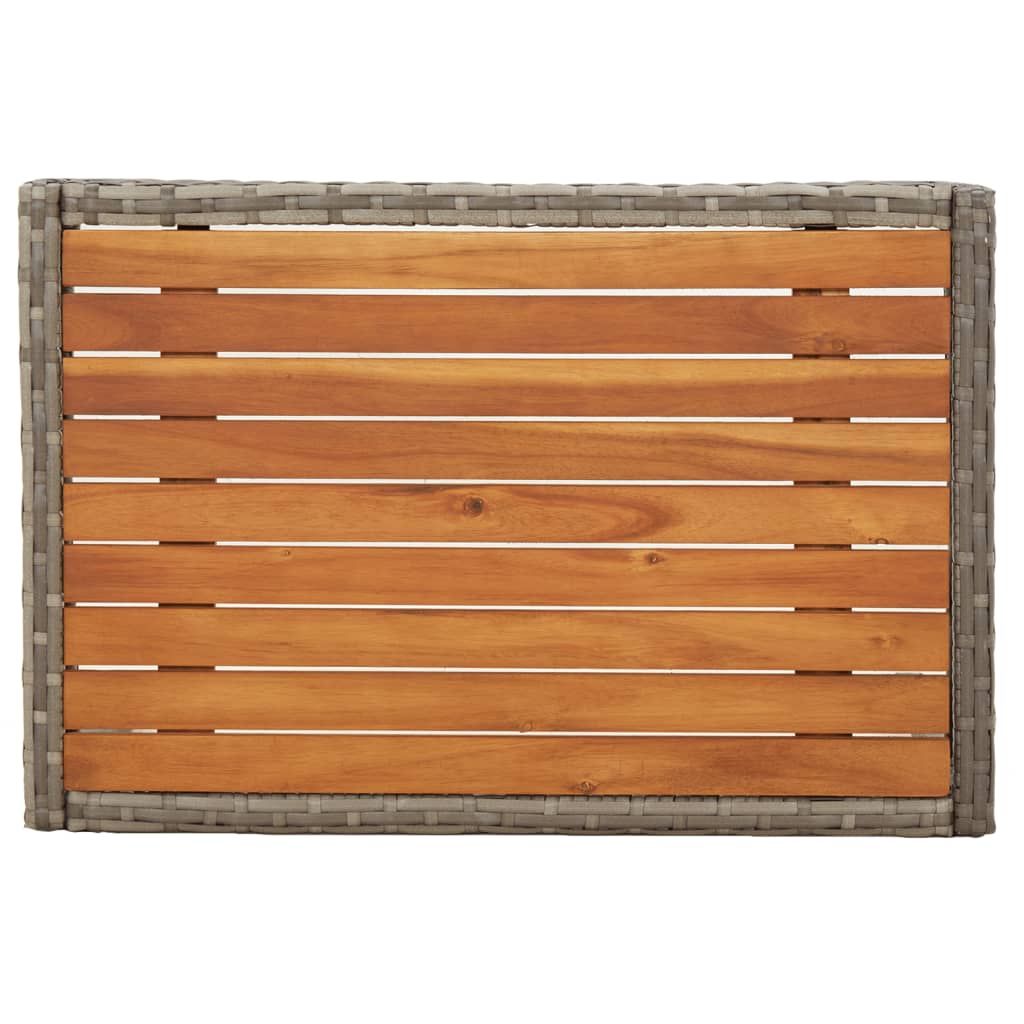 Set mobilier de grădină cu perne, 3 piese, gri, poliratan GartenMobel Dekor