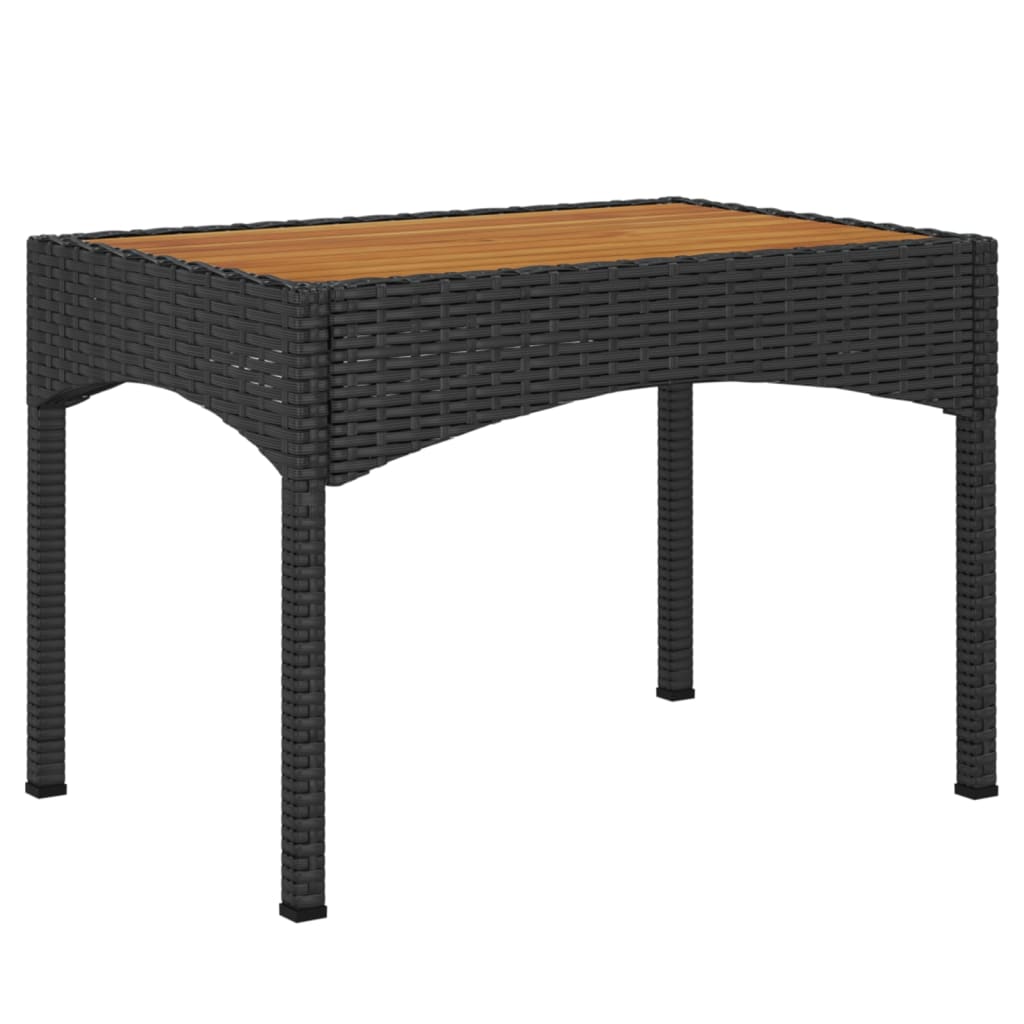 Set mobilier de grădină cu perne, 3 piese, negru, poliratan GartenMobel Dekor