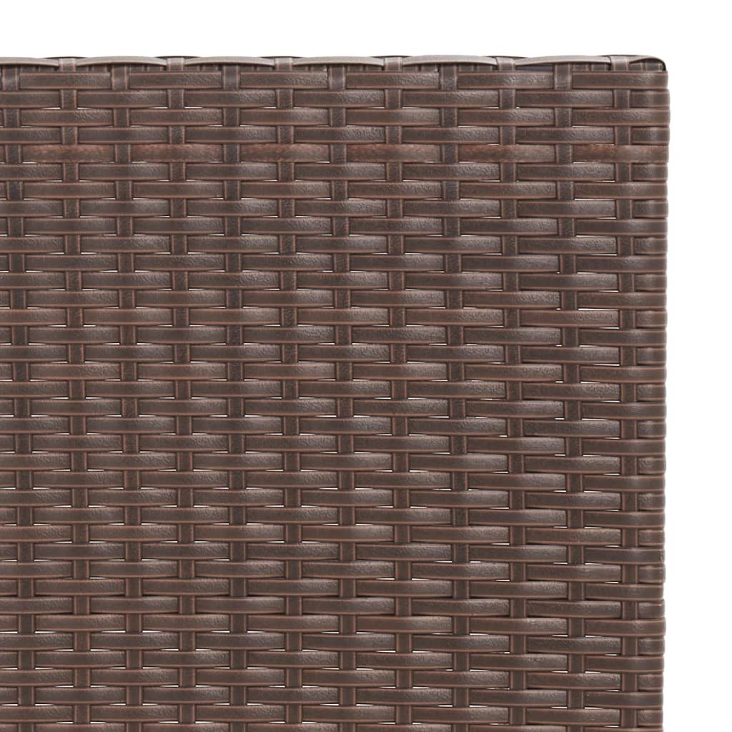 Set mobilier bistro pliabil, 3 piese, maro, poliratan GartenMobel Dekor