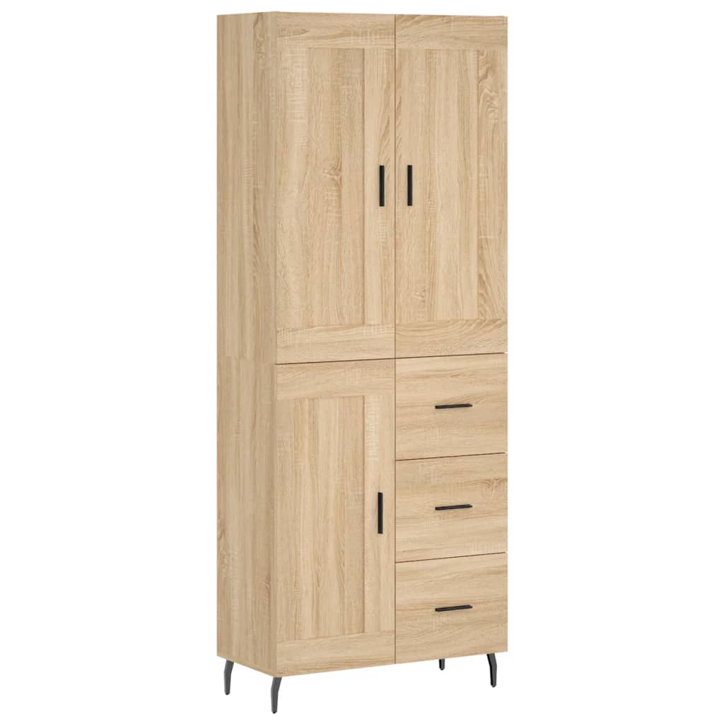 Dulap înalt, stejar sonoma, 69,5x34x180 cm, lemn compozit GartenMobel Dekor
