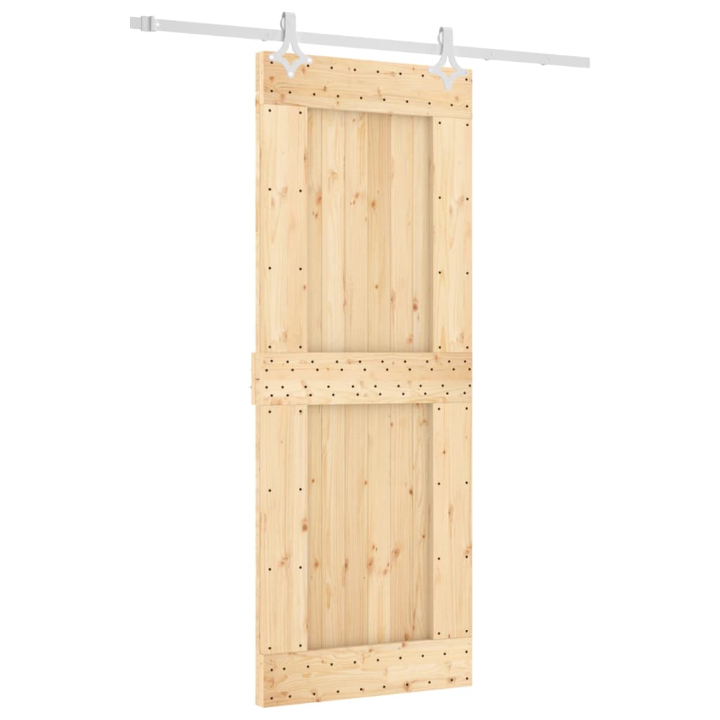 Ușă glisantă cu set de feronerie 80x210 cm, lemn masiv de pin GartenMobel Dekor