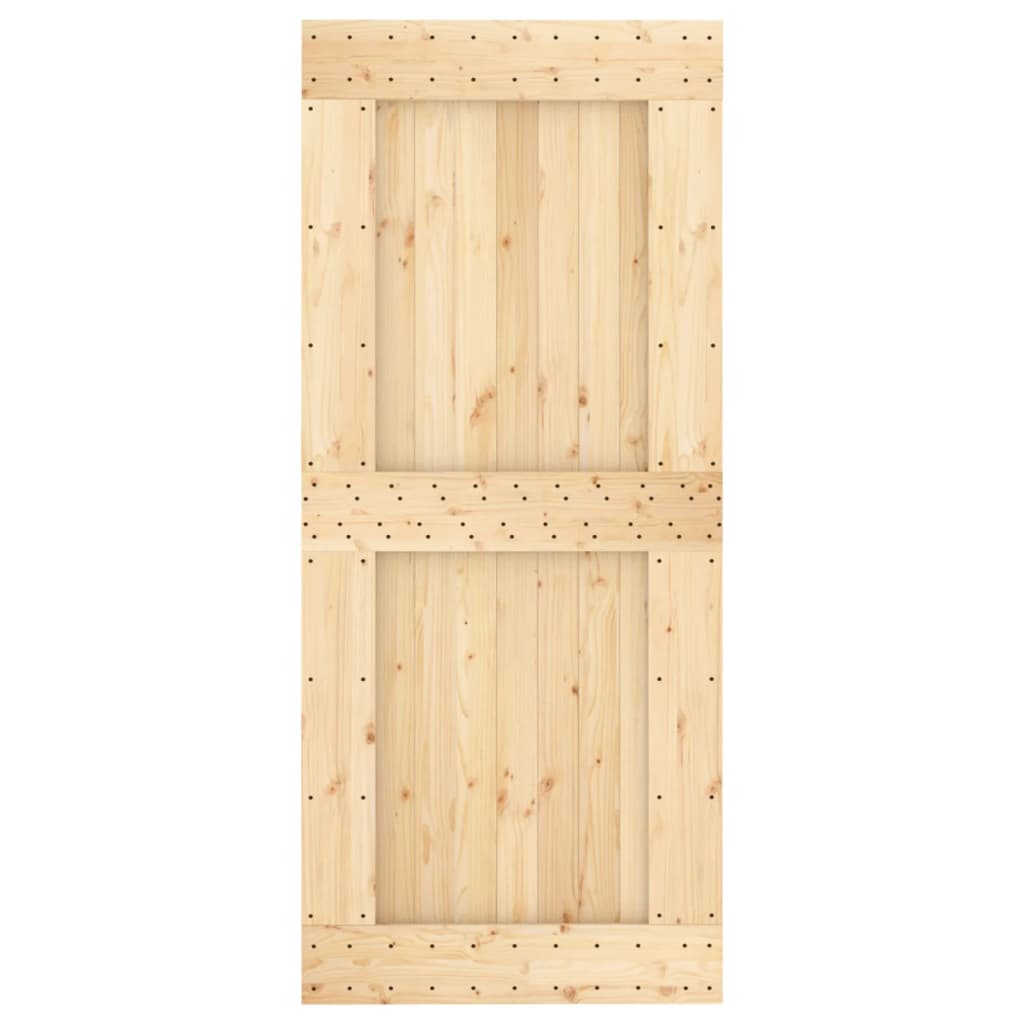 Ușă glisantă cu set feronerie, 90x210 cm, lemn masiv de pin GartenMobel Dekor