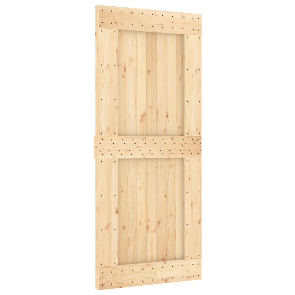 Ușă glisantă cu set feronerie, 90x210 cm, lemn masiv de pin GartenMobel Dekor