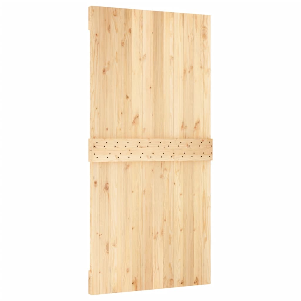 Ușă glisantă cu set feronerie, 100x210 cm, lemn masiv de pin GartenMobel Dekor