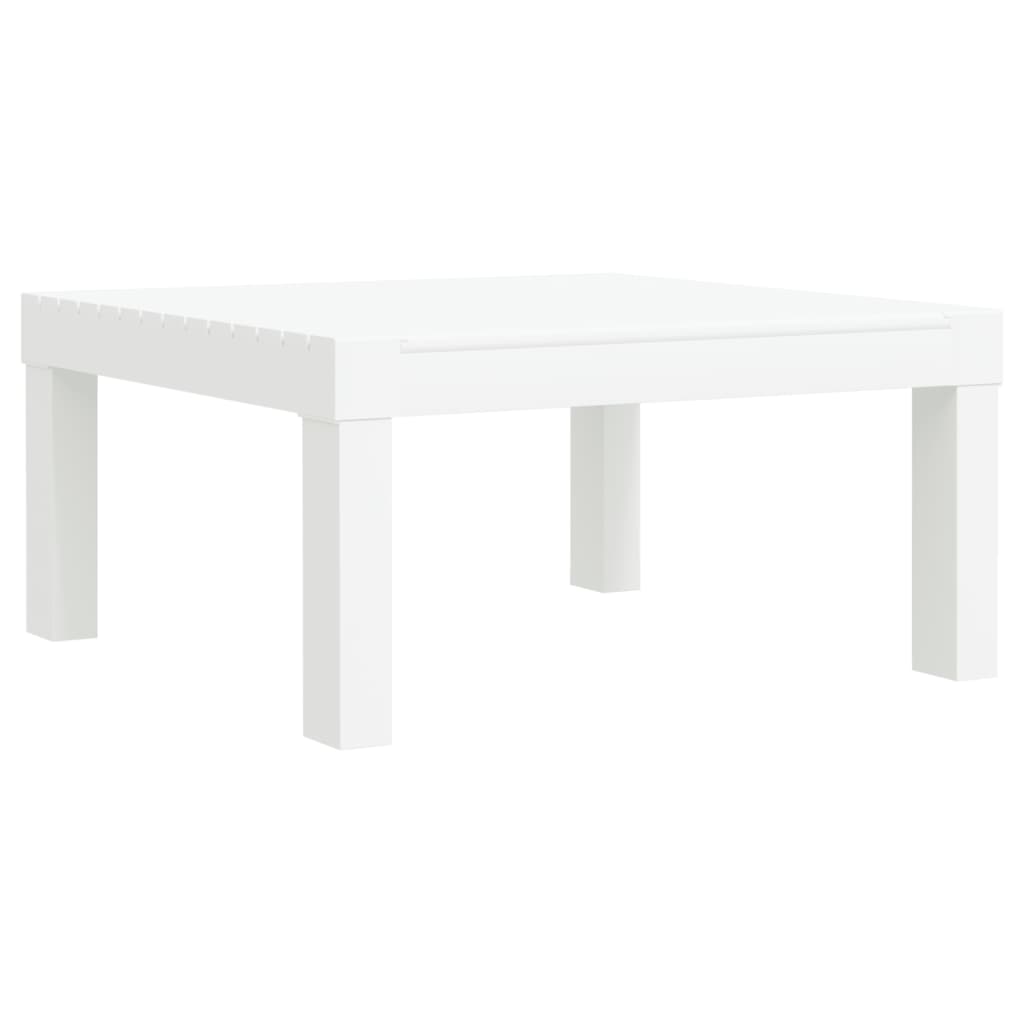 Set mobilier de grădină, 3 piese, cu perne, alb, PP GartenMobel Dekor