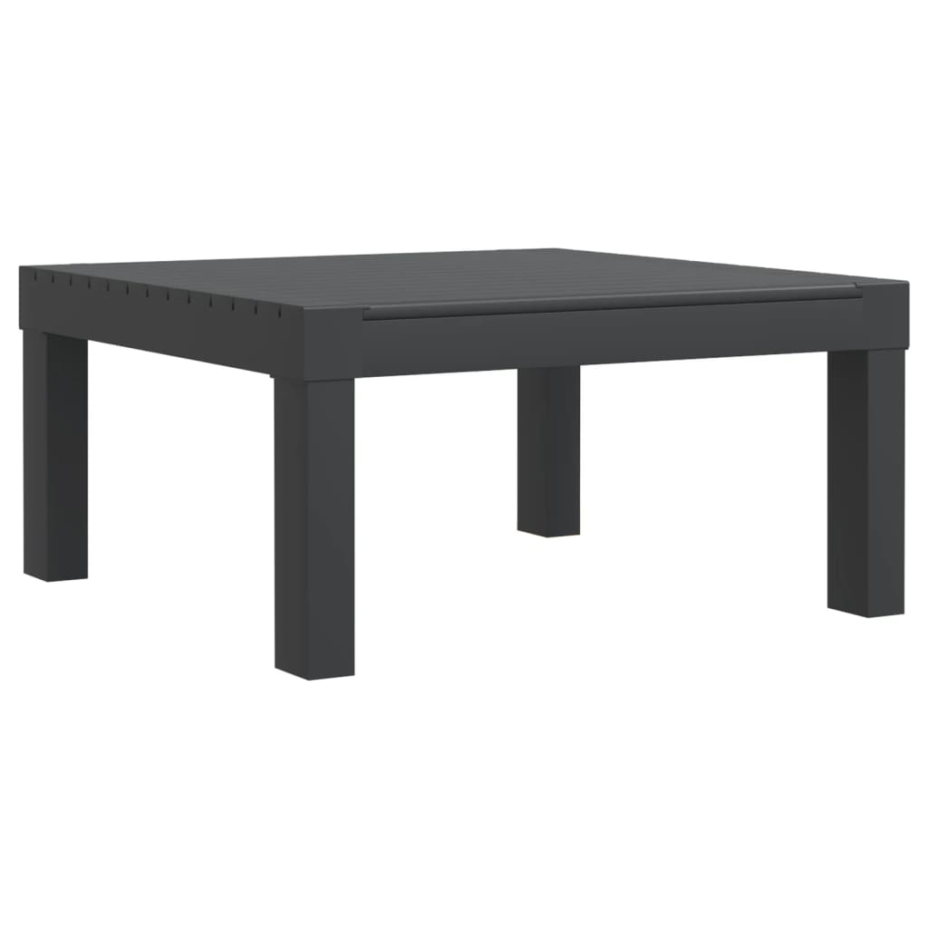 Set mobilier de grădină cu perne, 3 piese, antracit, PP GartenMobel Dekor