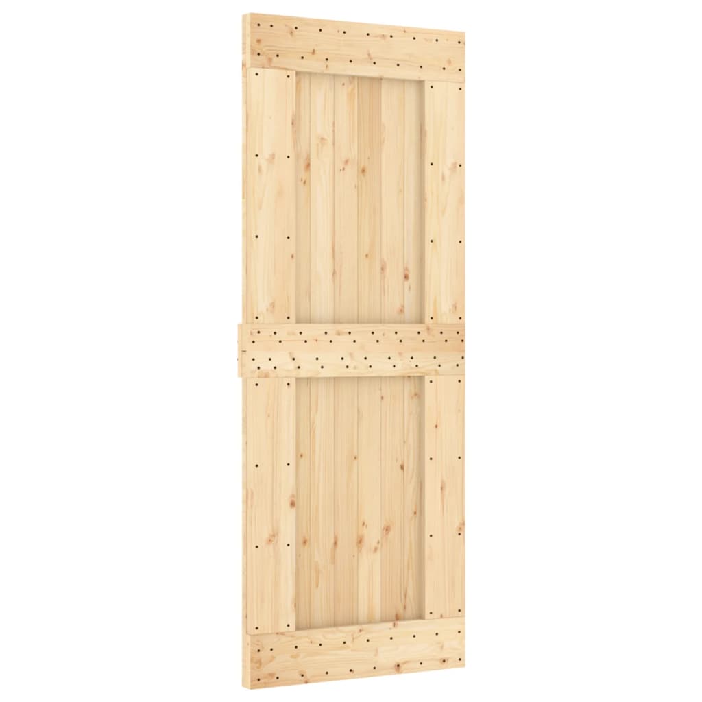 Ușă glisantă cu set de feronerie 80x210 cm, lemn masiv de pin GartenMobel Dekor