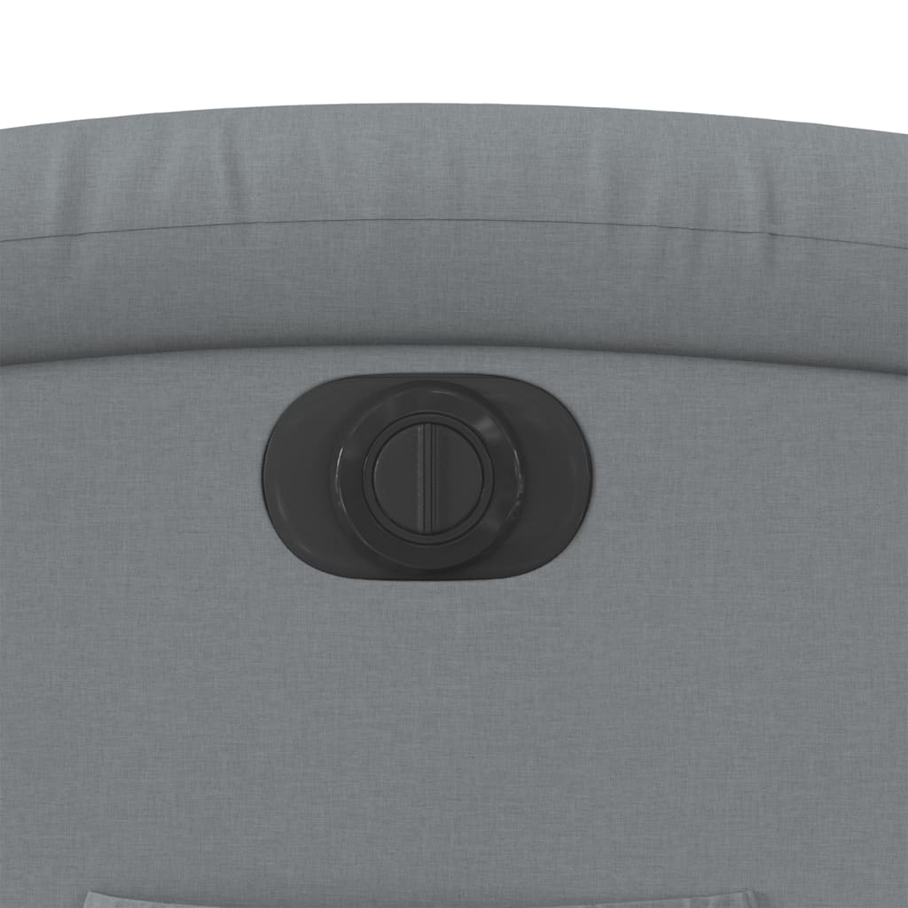 Fotoliu rabatabil electric, gri deschis, textil GartenMobel Dekor