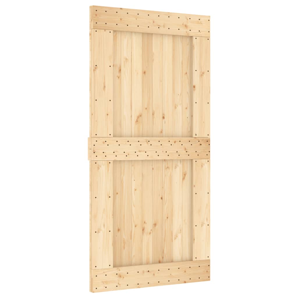 Ușă glisantă cu set feronerie, 100x210 cm, lemn masiv de pin GartenMobel Dekor