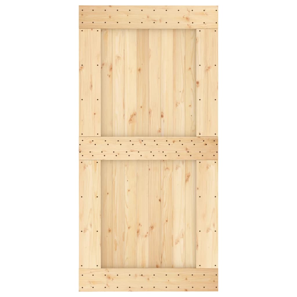 Ușă glisantă cu set feronerie, 100x210 cm, lemn masiv de pin GartenMobel Dekor
