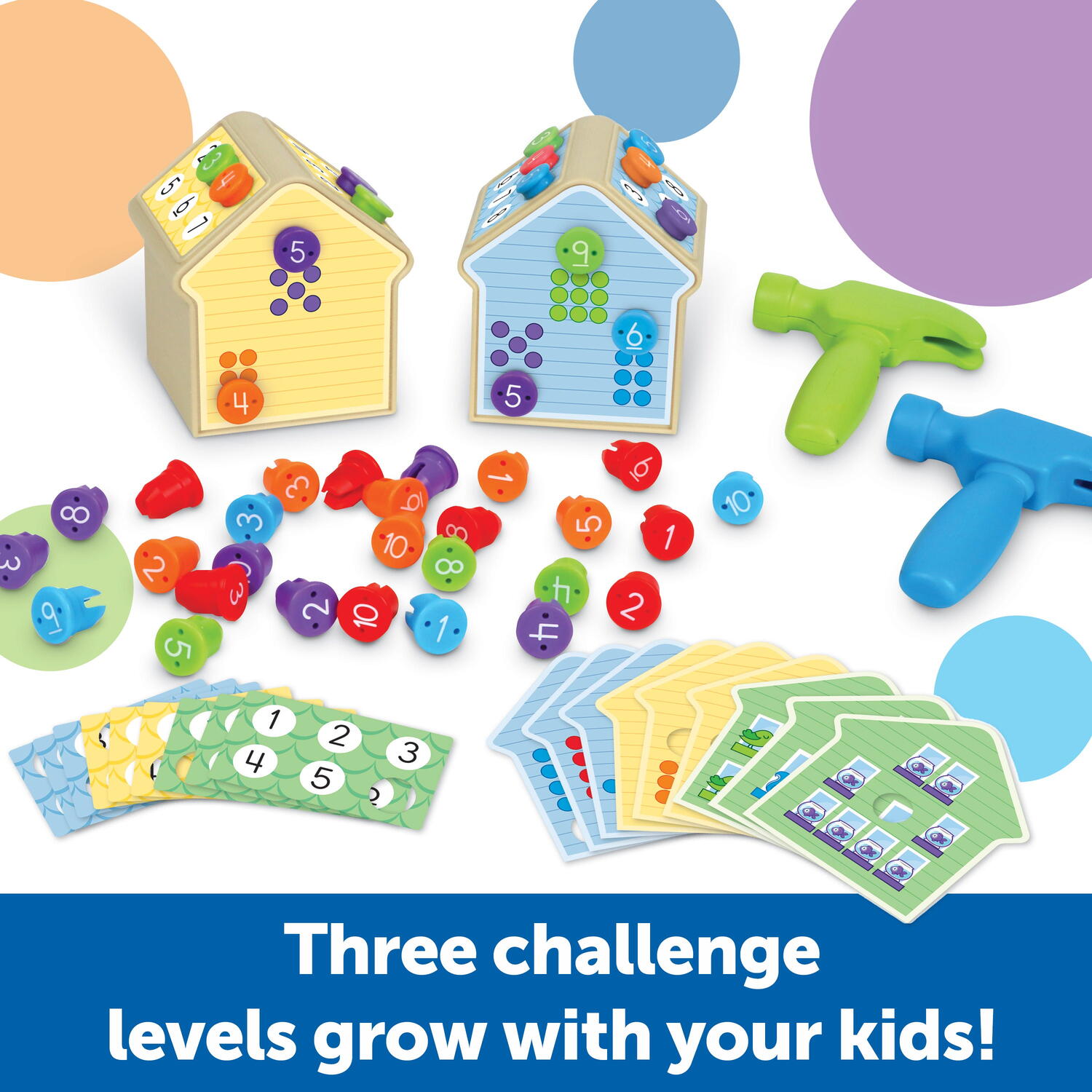 Joc matematic - Construim casute PlayLearn Toys