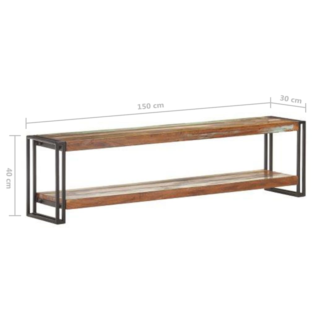 Comodă TV, 150 x 30 x 40 cm, lemn masiv reciclat GartenMobel Dekor
