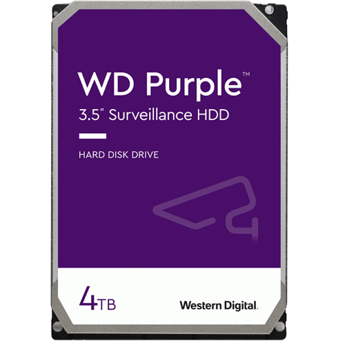 HDD Western Digital Surveillance Purple intern 4TB WD40PURX SafetyGuard Surveillance
