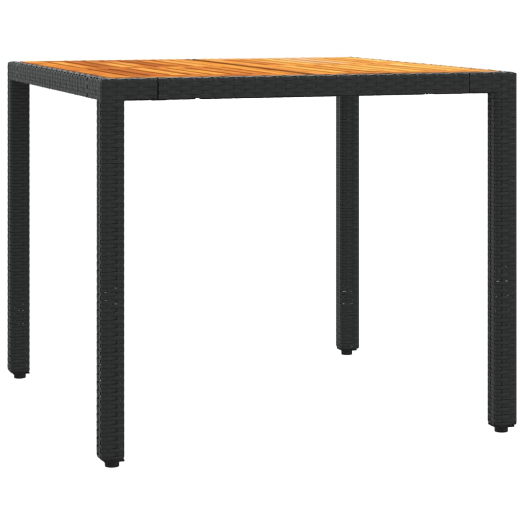 Set mobilier de grădină cu perne, 3 piese, negru, poliratan GartenMobel Dekor