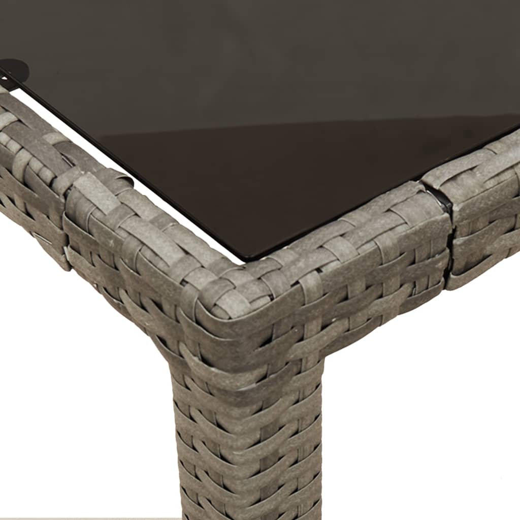 Set mobilier de grădină cu perne, 5 piese, gri, poliratan GartenMobel Dekor