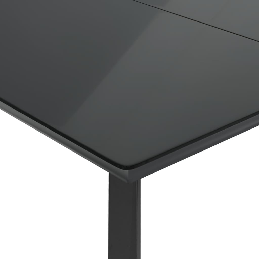 Set mobilier de grădină cu perne, 5 piese, negru, poliratan GartenMobel Dekor